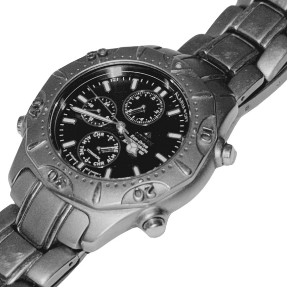 CITIZEN Men's Titanium Eco-Drive Promaster Chronograph Alarm Bracelet Watch - Picture 8 of 15